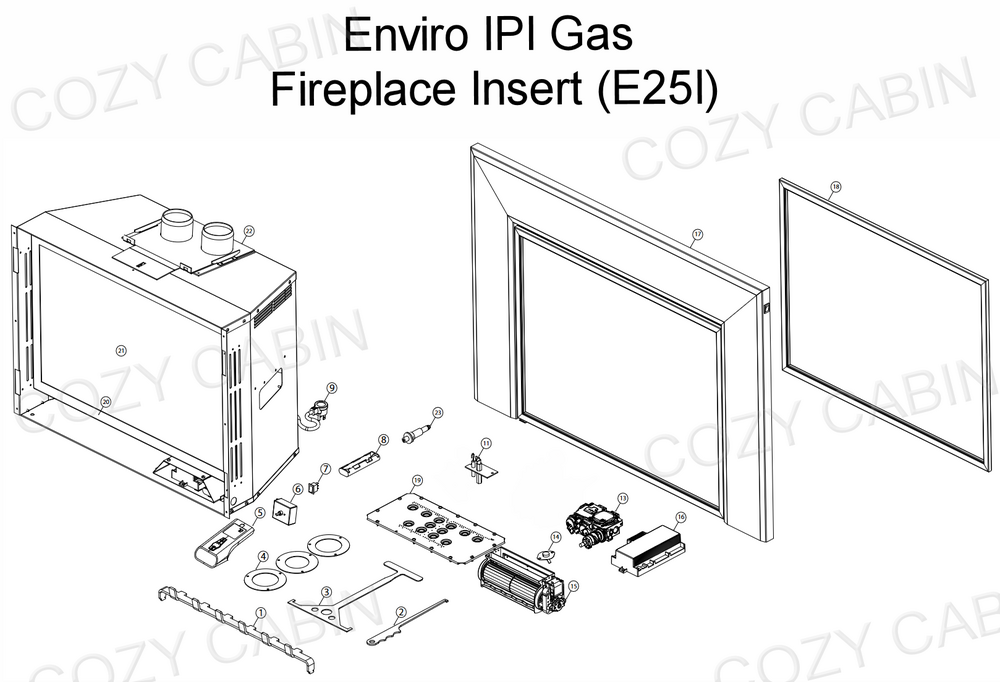 E25I Gas Insert with IPI Control (August 1, 2020 - >) #C-15958-1